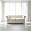 Chesterfield Button Tufted Loveseat With Rolled Arms