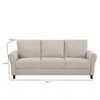 Patricia - Curved Arm 3 Seater Sofa