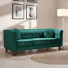 Chesterfield Sofa With Square Arms For Living Room