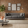 Chesterfield Sofa With Square Arms For Living Room