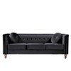 Chesterfield Sofa With Square Arms For Living Room