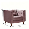 Chesterfield Accent Tufted Square Arm Side Chair