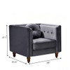 Chesterfield Accent Tufted Square Arm Side Chair