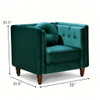 Chesterfield Accent Tufted Square Arm Side Chair