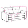 Upholstered Pull Out Sleeper Loveseat