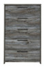 Baystorm - Five Drawer Chest - Gray