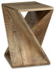 Zalemont - Accent Table - Distressed Brown