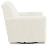 Herstow - Swivel Glider Accent Chair - Ivory