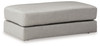 Amiata - Oversized Accent Ottoman - Glacier