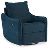 Mcburg - Swivel Power Recliner - Navy