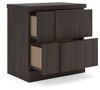 Shaehartin - Two Drawer Night Stand - Dark Brown