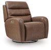 Motion-Max - Swivel Glider Power Recliner - Saddle