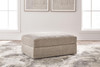 Nexora-Court - Oversized Accent Ottoman - Burlap