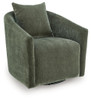 Leastow - Swivel Accent Chair - Loden