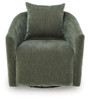 Leastow - Swivel Accent Chair - Loden