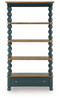 Finnworth - Bookcase - Blue / Brown