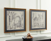 Downyard - Wall Art Set (Set of 2) - Black / Beige