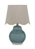 Byronburg - Ceramic Table Lamp - Blue / Beige