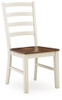 Brinfern - Dining Room Side Chair (Set of 2) - Brown / Antique White