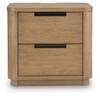 Pamaria - Two Drawer Night Stand - Light Brown