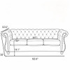 Chesterfield 3 Seater Sofa With Rolled Arms