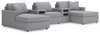 Modmax - U-Shaped Sectional - Granite