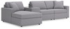Modmax - L-Shaped Sectional - Granite