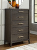 Westonfort - Five Drawer Chest - Espresso