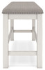 Robbinsdale - Dbl Counter Height Upholstered Dining Bench - Antique White