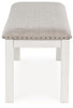 Robbinsdale - Large Upholstered Dining Room Bench - Antique White
