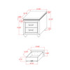 Maloise - Nightstand - White