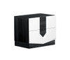 Vios - Zebra High Gloss Nightstand - White