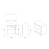 Skye - Marble Nightstand - White Skye - Marble Nightstand - White