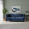 Button Tufted 3 Seater Sofa For Living Room