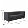 Button Tufted 3 Seater Sofa For Living Room