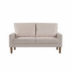 Upholstered Loveseat Sofa, 2 Seater Couch For Living Room Apartment