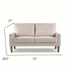 Upholstered Loveseat Sofa, 2 Seater Couch For Living Room Apartment