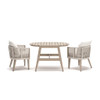 Ivory Vine - Chairs With Cushion / Table Set (Set of 3) - Beige