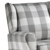 Patli - Glider Chair With Swivel - Gray / White Patli - Glider Chair With Swivel - Gray / White