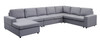 Tifton - 7 Seat Reversible Modular Sectional Sofa Chaise - Light Gray