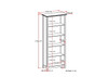 Amherst - 5 Shelf Bookcase - Light Brown