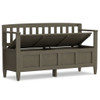 Brooklyn - Entryway Storage Bench - Farmhouse Gray