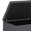Harrison - Small Coffee Table Storage Ottoman - Dark Gray