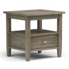 Warm Shaker - End Table - Light Brown
