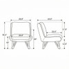 Armless Accent Chair - Dark Navy