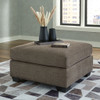 Mahoney - Oversized Accent Ottoman - Chocolate