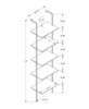 Bookshelf, Bookcase, Etagere, Ladder, 5 Tier, For Office, Marble Look Contemporary & Modern