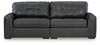 Brindley Pier - 2-Piece Sectional Loveseat - Fog