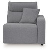 Modmax II - 8-Piece Power Reclining Sectional With LAF Press Back Power Chaise And Console - Salt And Pepper