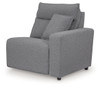 Modmax II - 8-Piece Power Reclining Sectional With LAF Press Back Power Chaise And Console - Salt And Pepper